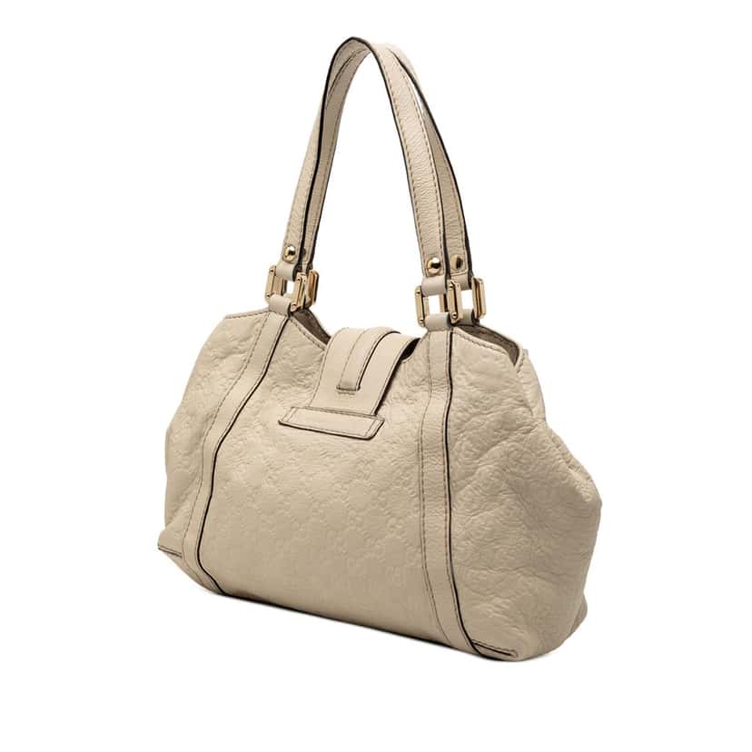 Gucci Guccissima New Ladies Tote White Leather Very good condition - Back View