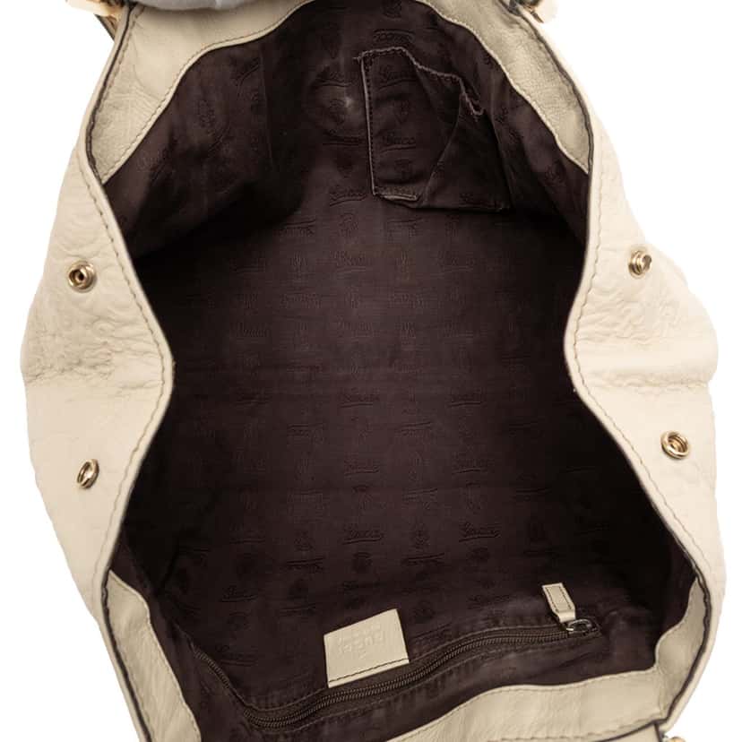 Gucci Guccissima New Ladies Tote White Leather Very good condition - Model View