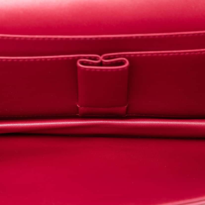 Dior Leather Convertible Flap Shoulder Bag Red Leather Very good condition - Model View