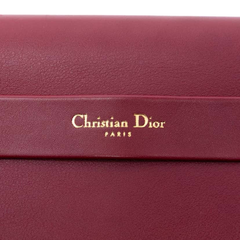 Dior Leather Convertible Flap Shoulder Bag Red Leather Very good condition - Box View