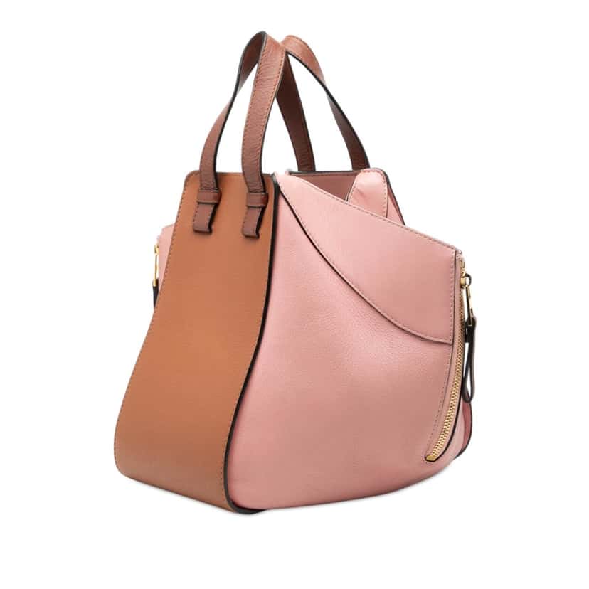 Loewe Small Tricolor Leather Hammock Satchel Brown Leather Very good condition - Back View