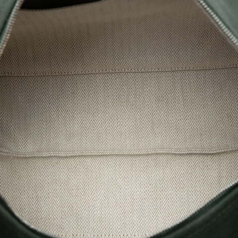 Hermès Large Toile Bride A Brac Case Green Very good condition - Model View