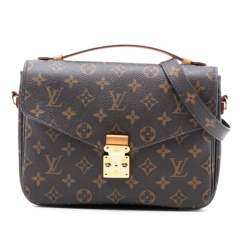 Louis Vuitton Monogram Pochette Metis Brown Very good condition - Front View