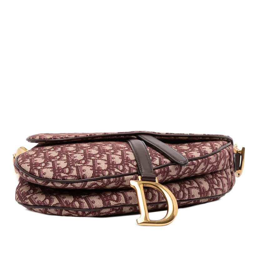 Dior Oblique Canvas Saddle Bag Red Very good condition - Inside View