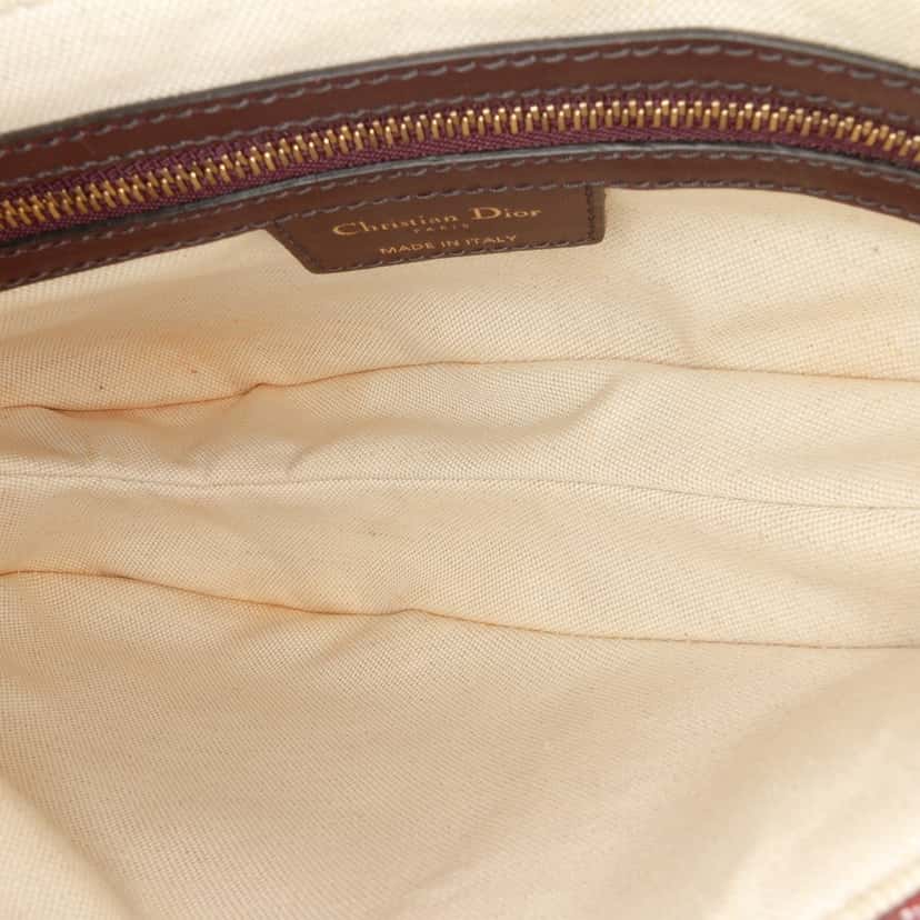 Dior Oblique Canvas Saddle Bag Red Very good condition - Model View