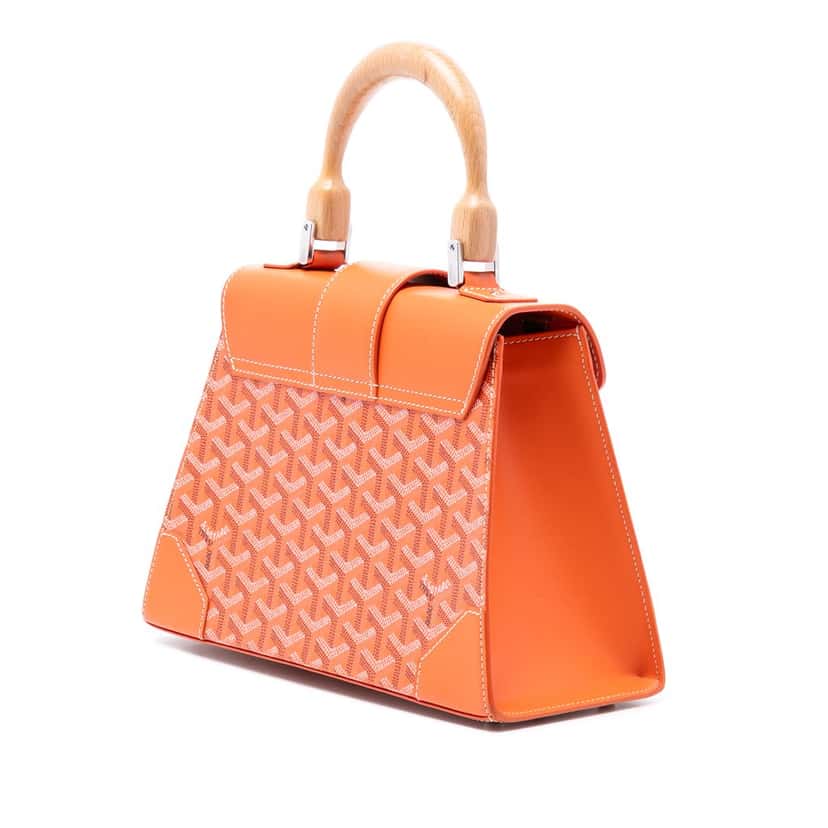 Goyard Goyardine Saigon Structured PM Orange Very good condition - Back View