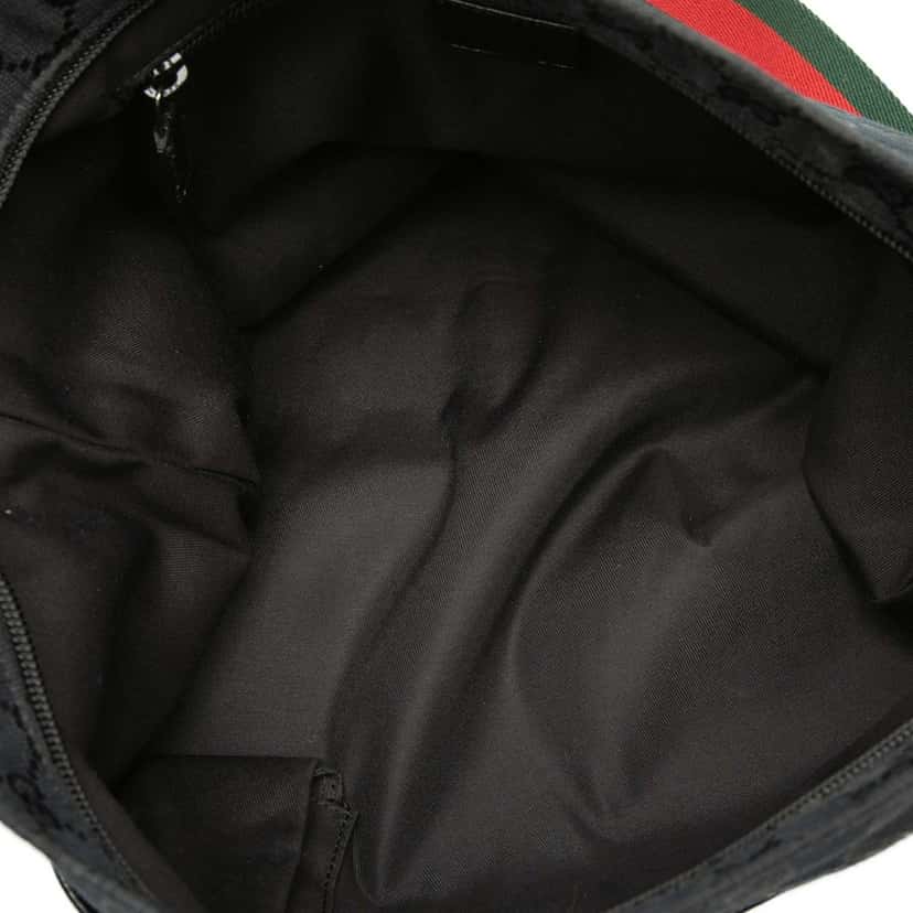 Gucci GG Canvas Web Crossbody Black Very good condition - Model View