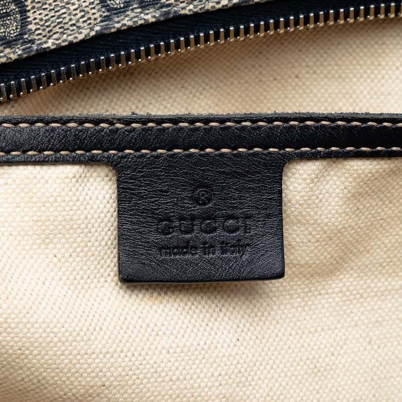 Gucci Large GG Supreme Zippered Tote Beige Very good condition - Box View