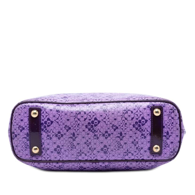 Louis Vuitton Takashi Murakami Coated Canvas Cosmic Blossom Tote PM Purple Very good condition - Inside View