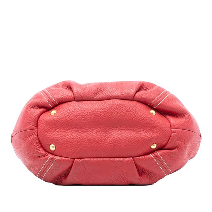 Prada Vitello Daino Open Convertible Tote Red Leather Very good condition - Inside View