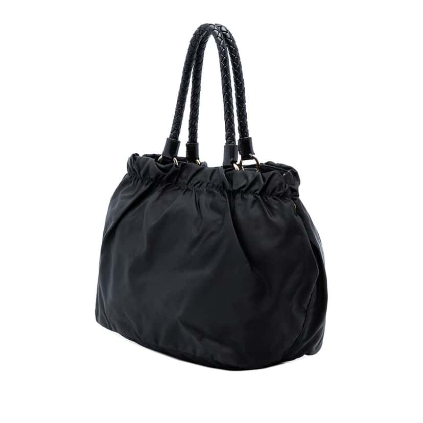 Prada Tessuto Bow Satchel Black Very good condition - Back View