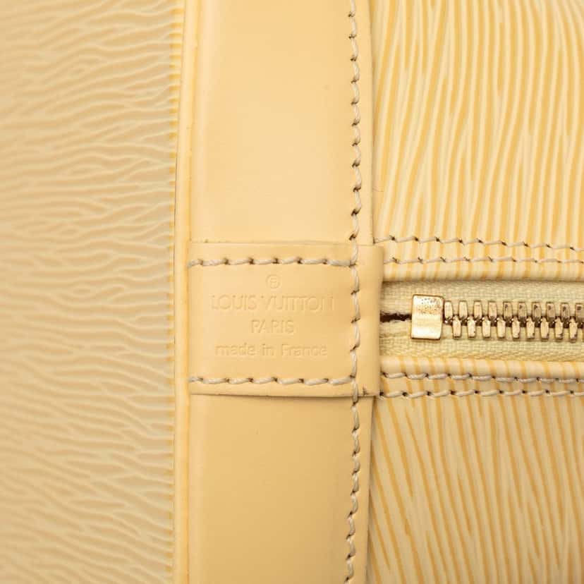 Louis Vuitton Epi Alma PM Beige Leather Very good condition - Box View