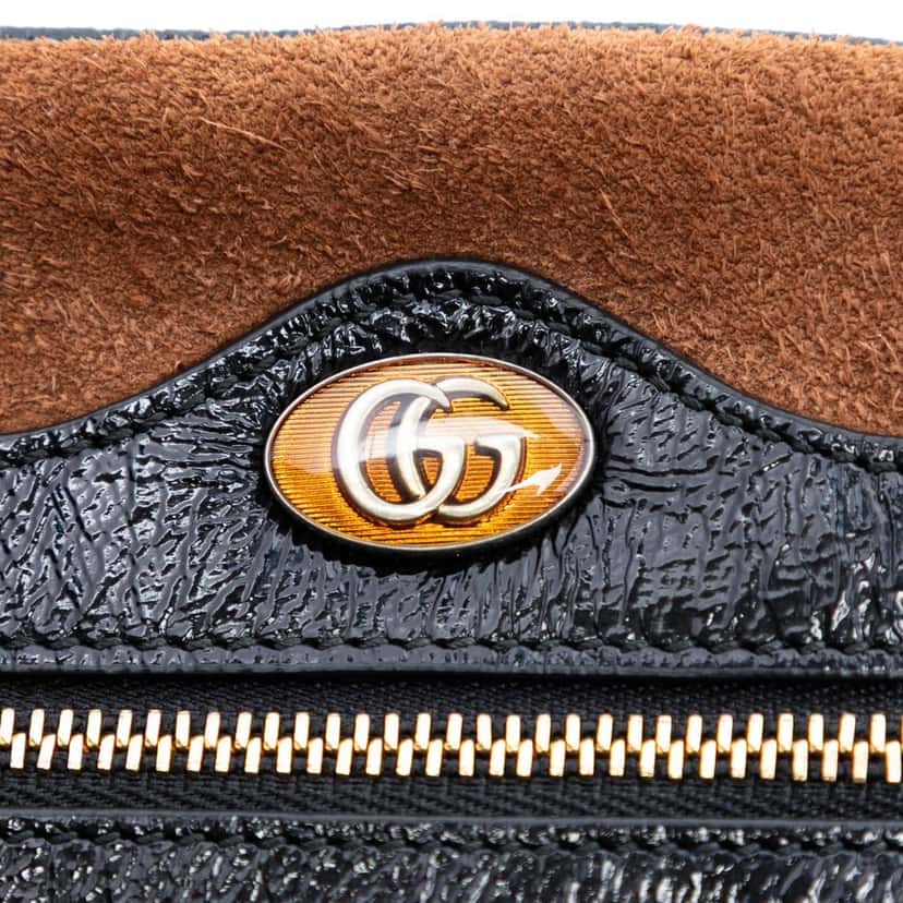 Gucci Mini Suede Web Ophidia Crossbody Brown Leather Very good condition - Box View