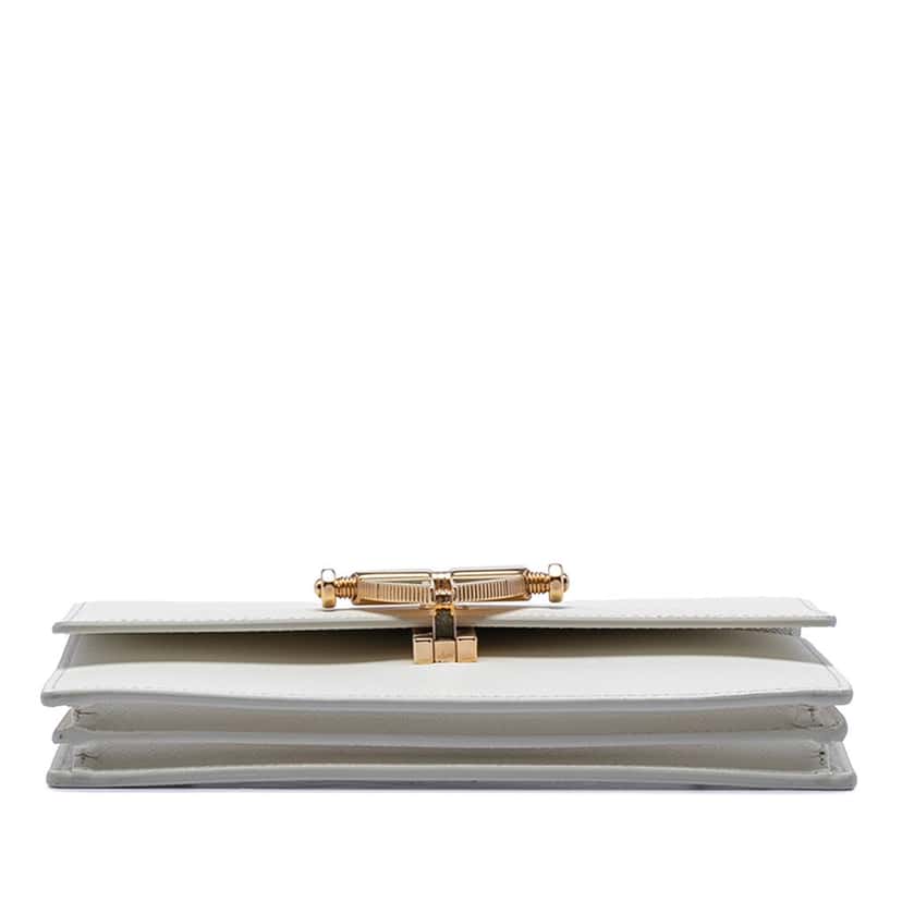 Prada Saffiano Heart Lock Crossbody White Leather Very good condition - Inside View