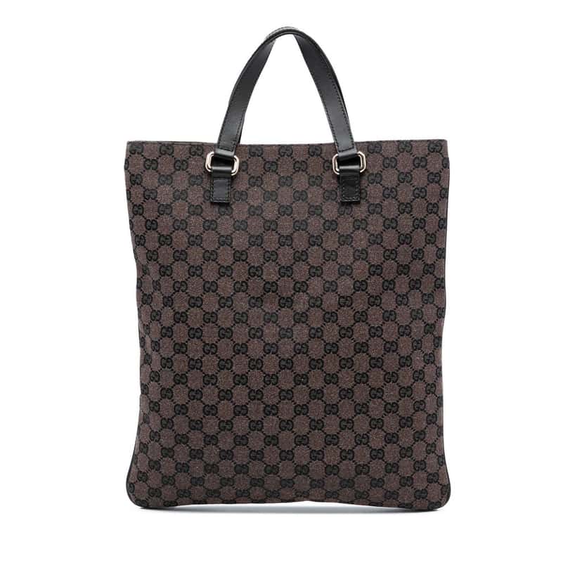 Gucci GG Canvas Tote Brown Very good condition - Front View