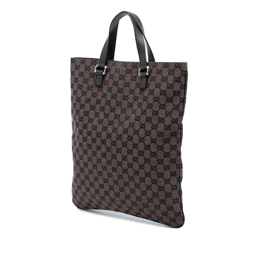 Gucci GG Canvas Tote Brown Very good condition - Back View