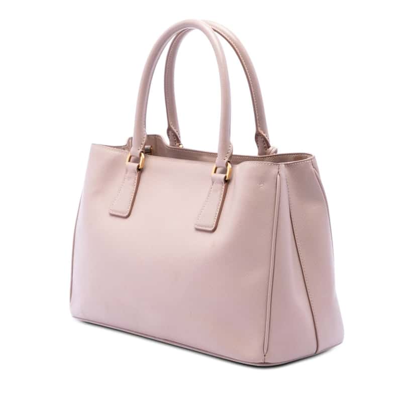 Prada Medium Saffiano Lux Galleria Tote Pink Leather Very good condition - Back View