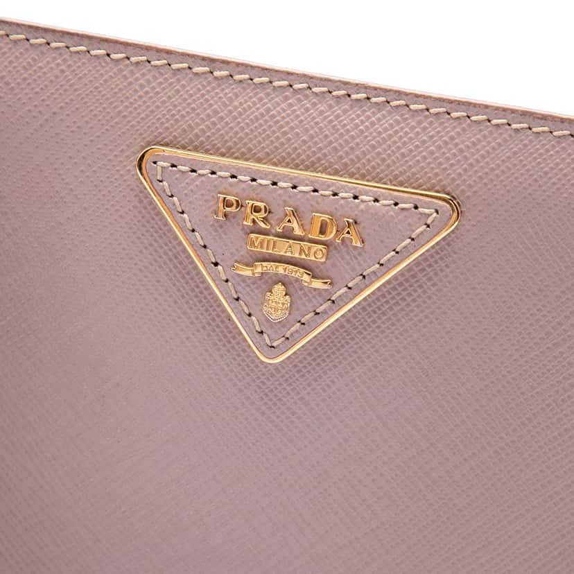 Prada Medium Saffiano Lux Galleria Tote Pink Leather Very good condition - Box View