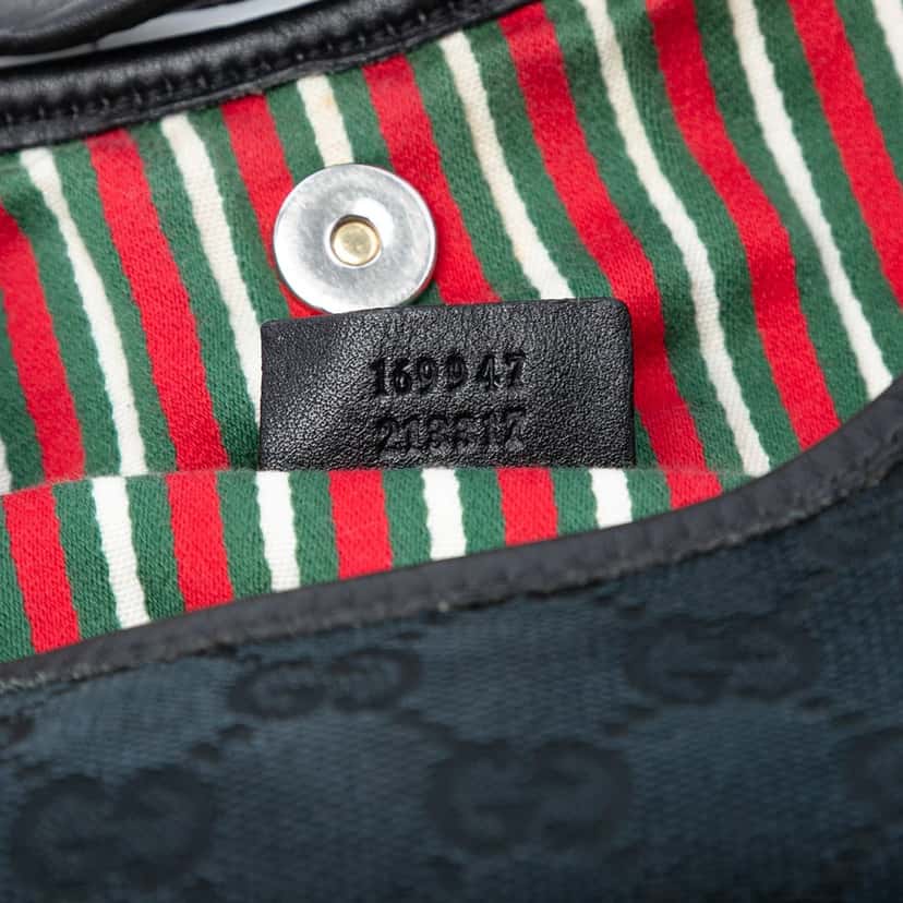 Gucci GG Canvas New Britt Hobo Blue Very good condition - Box View