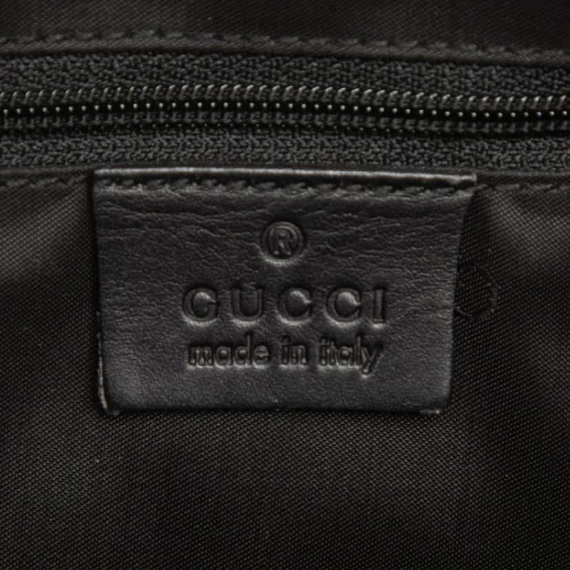 Gucci GG Canvas Bamboo Handbag Black Very good condition - Box View