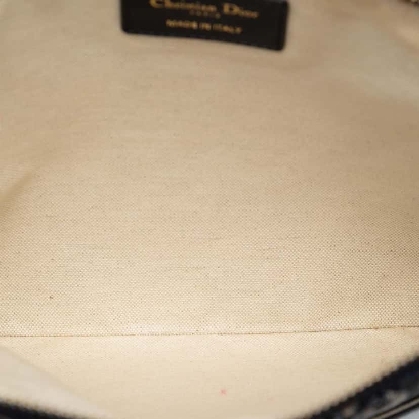 Dior Oblique Canvas Clutch Blue Very good condition - Model View