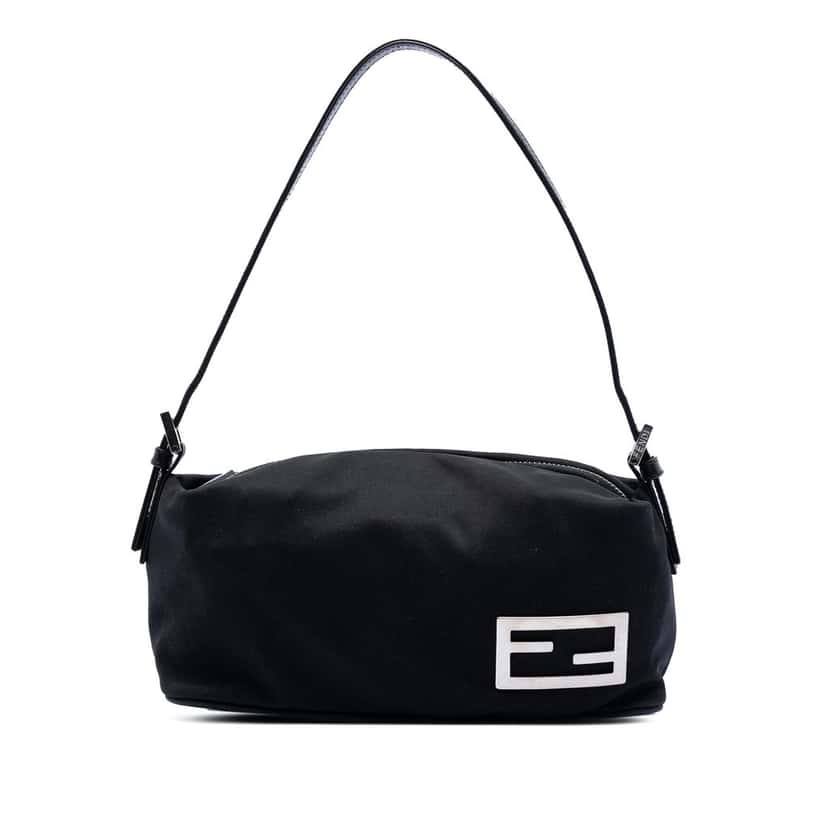 Fendi Neoprene Handbag Black Very good condition - Front View