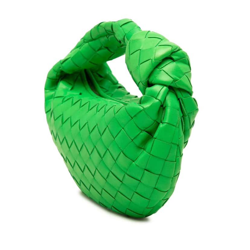 Bottega Veneta Mini Nappa Intrecciato Jodie Green Leather Very good condition - Back View
