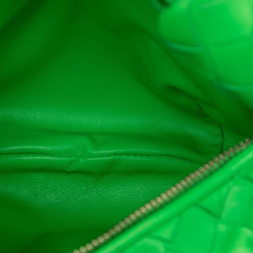 Bottega Veneta Mini Nappa Intrecciato Jodie Green Leather Very good condition - Model View