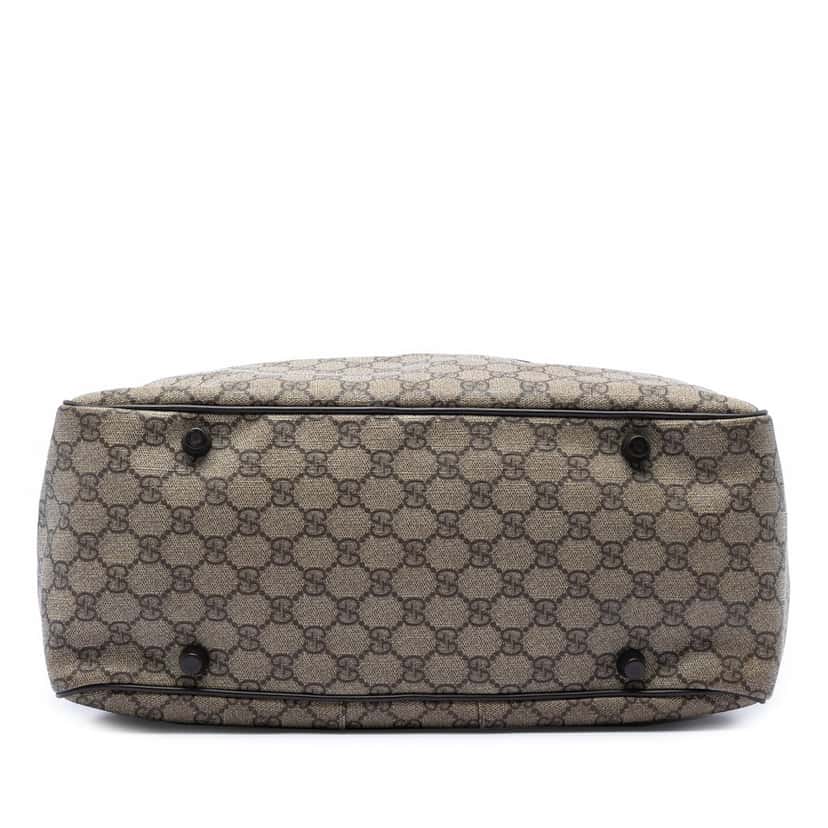 Gucci GG Supreme Interlocking G Briefcase Beige Very good condition - Inside View