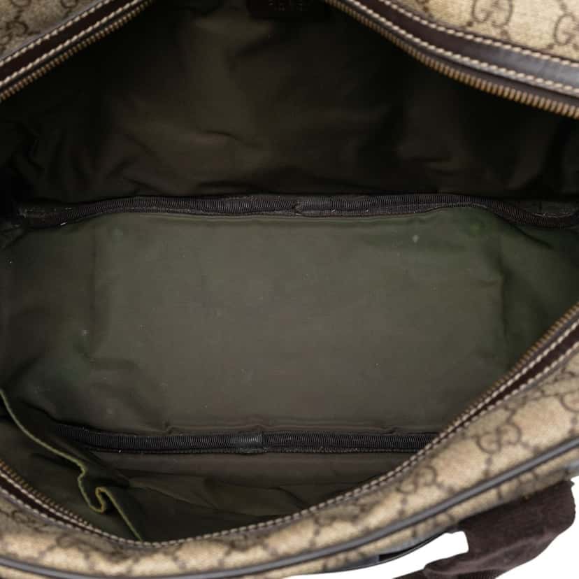 Gucci GG Supreme Interlocking G Briefcase Beige Very good condition - Model View