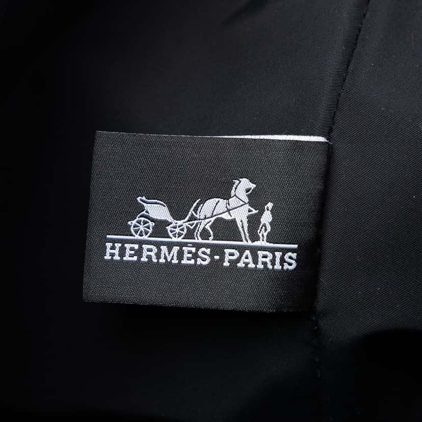 Hermès Mini Toile Palmyre Pouch Orange Very good condition - Box View