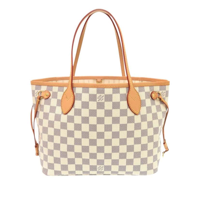 Louis Vuitton Damier Azur Neverfull PM White Very good condition - Front View
