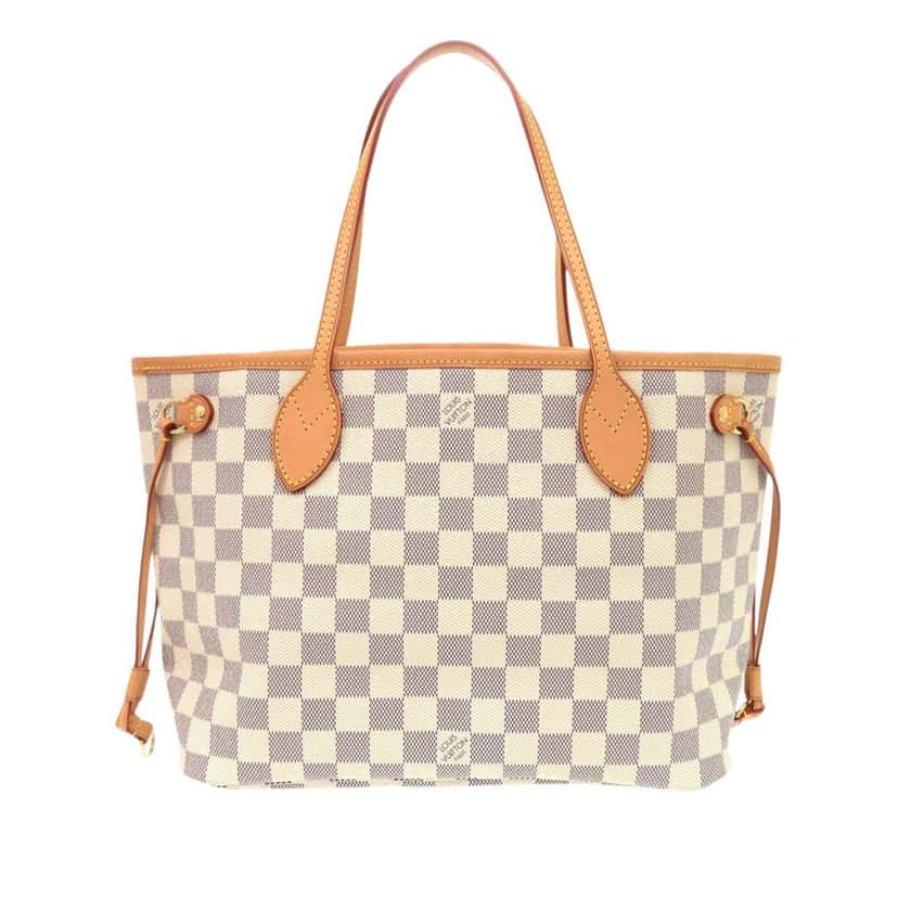 Louis Vuitton Damier Azur Neverfull PM White Very good condition - Back View