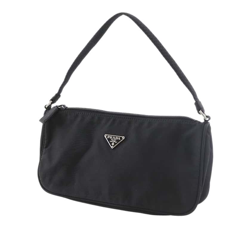 Prada Tessuto Pochette Black Very good condition - Back View