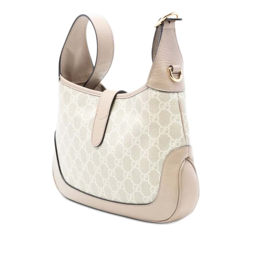 Gucci Small GG Supreme Jackie 1961 Crossbody Beige Very good condition - Back View