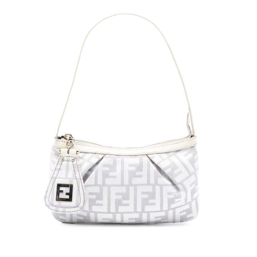 Fendi Zucca Canvas Pochette Purple Very good condition - Front View