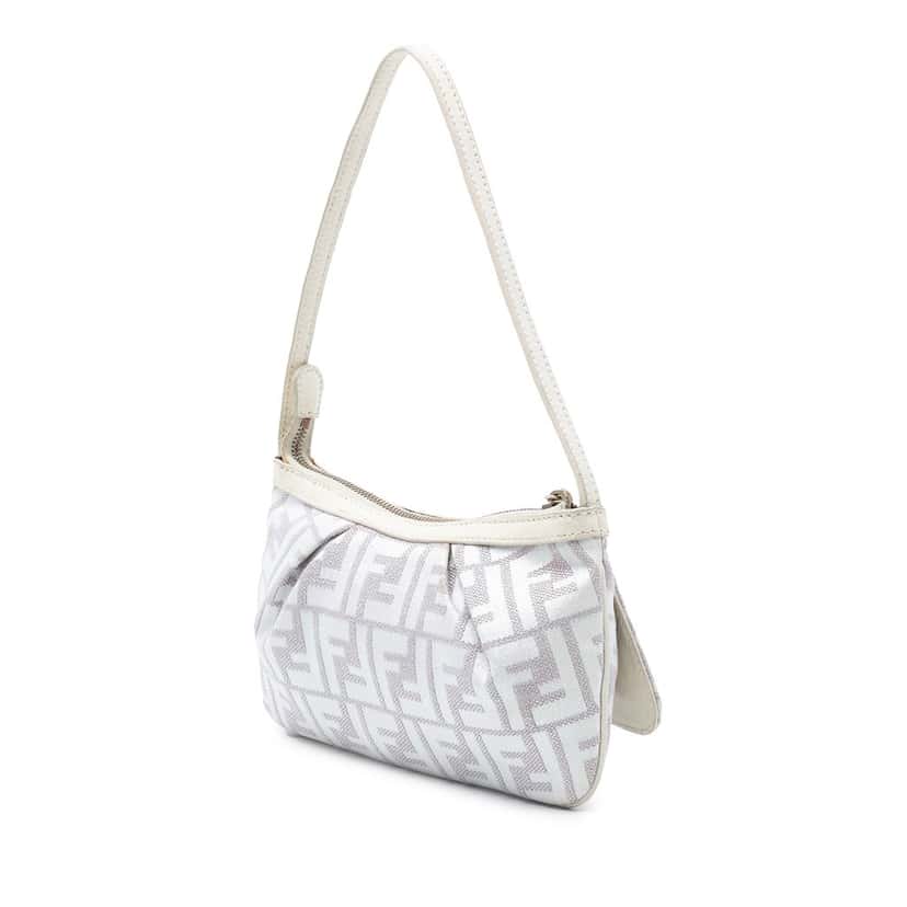 Fendi Zucca Canvas Pochette Purple Very good condition - Back View