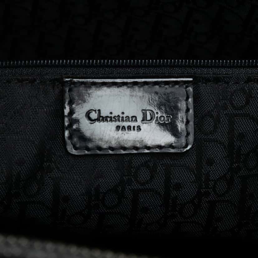 Dior Extra Large Denim Cannage Acrylic Lady Dior Black Very good condition - Box View