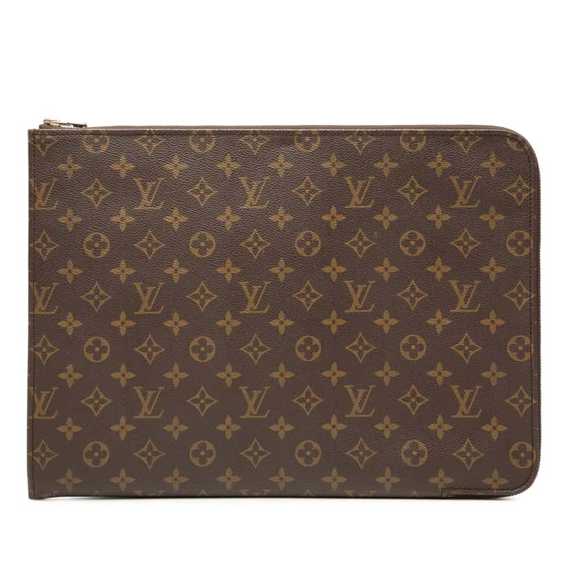 Louis Vuitton Monogram Poche Documents Portfolio Brown Very good condition - Front View