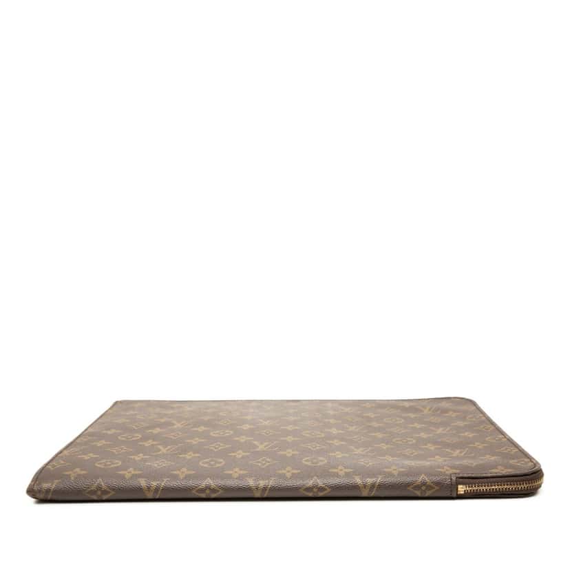 Louis Vuitton Monogram Poche Documents Portfolio Brown Very good condition - Inside View