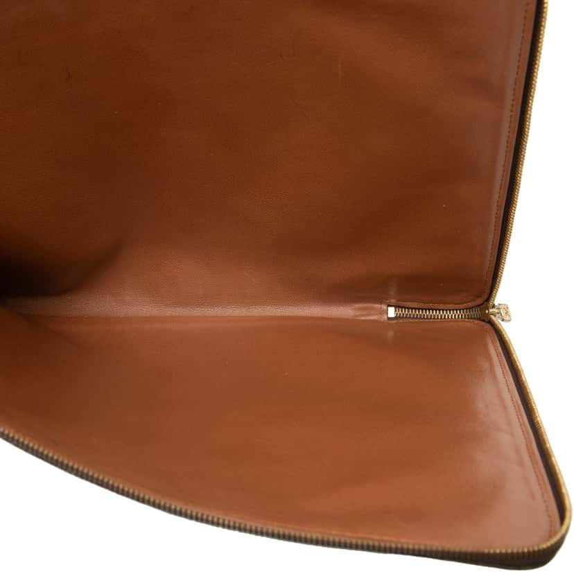 Louis Vuitton Monogram Poche Documents Portfolio Brown Very good condition - Model View