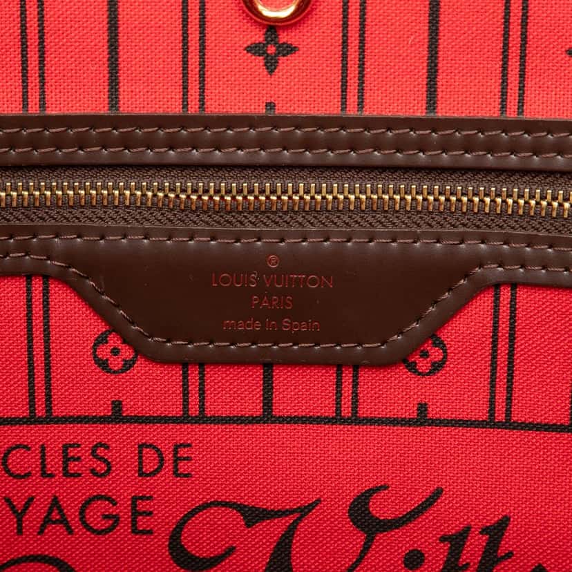 Louis Vuitton Damier Ebene Neverfull MM Brown Very good condition - Box View