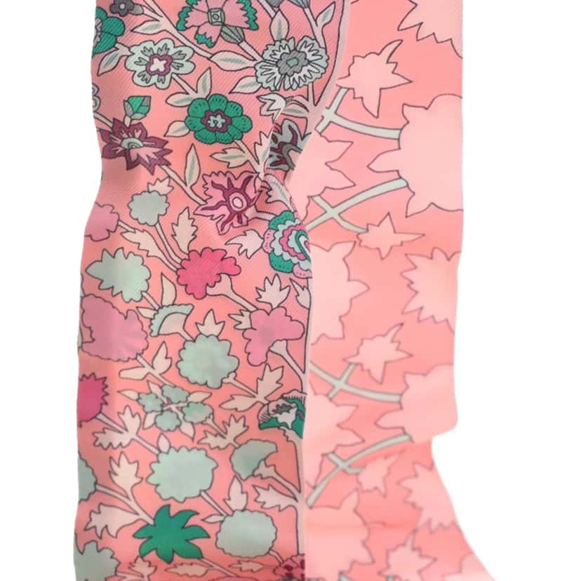 Hermès Tapis Persans Silk Twilly Scarf Pink Very good condition - Back View