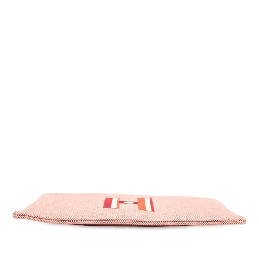 Hermès Large H Canvas Faubourg Corner Case Red Very good condition - Inside View