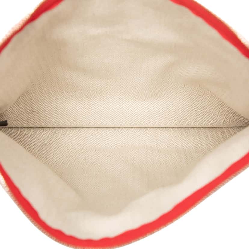 Hermès Large H Canvas Faubourg Corner Case Red Very good condition - Model View