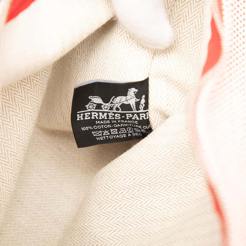 Hermès Large H Canvas Faubourg Corner Case Red Very good condition - Box View