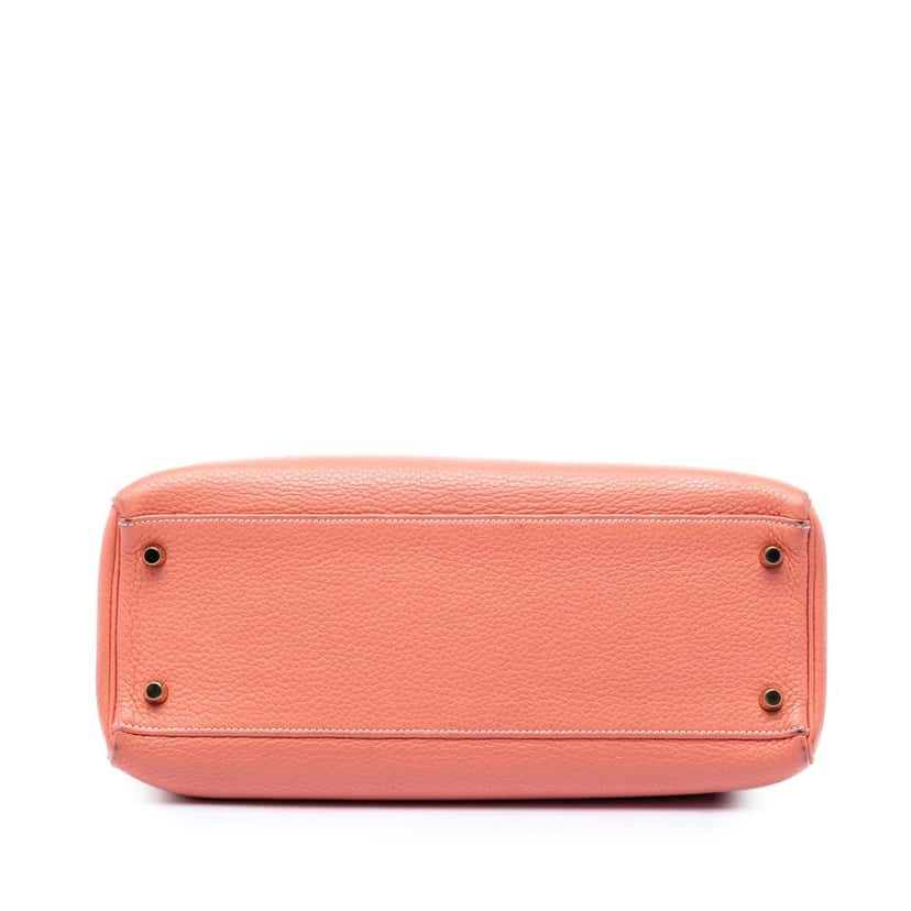 Hermès Clemence Kelly II Retourne 32 Pink Leather Very good condition - Inside View
