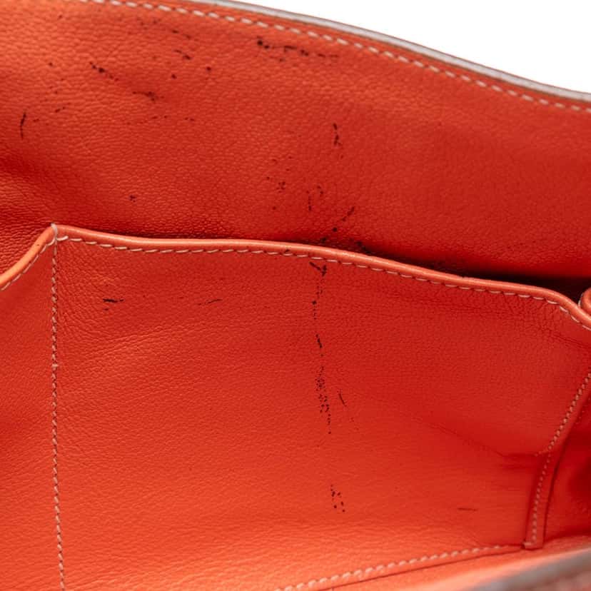 Hermès Clemence Kelly II Retourne 32 Pink Leather Very good condition - Box View