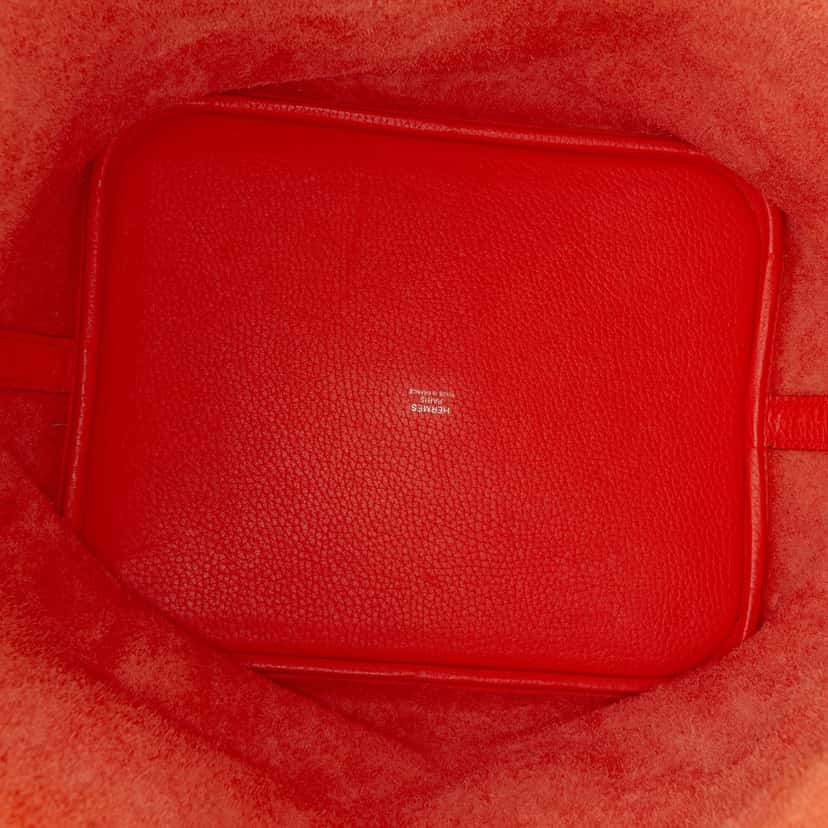 Hermès Clemence Picotin Lock 26 Orange Leather Very good condition - Model View