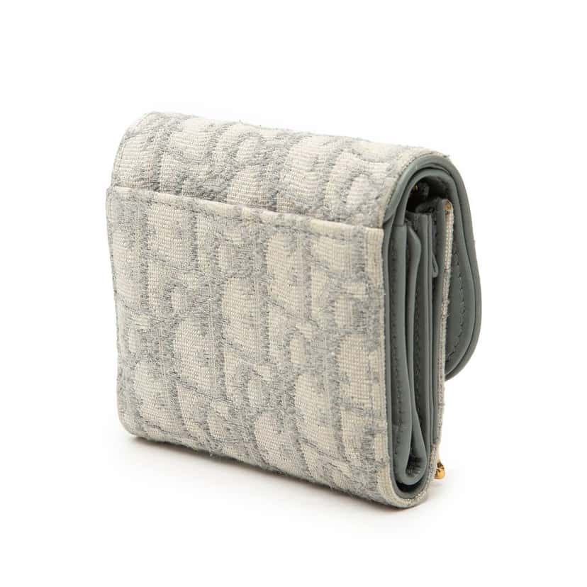 Dior Oblique Canvas Saddle Lotus Wallet Other Very good condition - Back View
